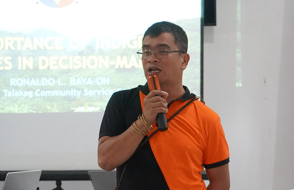 Ronaldo L. Baya-on, chief of the community service center in Talakag, Bukidnon