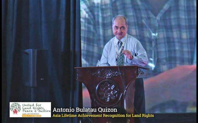 Embedded thumbnail for Antonio B Quizon was awarded &quot;Asia Lifetime Achievement Recognition for Land Rights&quot;